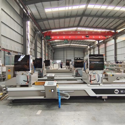 CNC Double Head Mitre Saw με 45 και 90 βαθμούς Αλουμίνιο UPVC Machine Κόψιμο