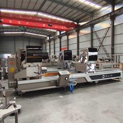 Μηχανοκίνητο διπλό κεφαλή Mitre Saw DELTA CNC Ελεγχόμενο εξοπλισμό κοπής αλουμινίου UPVC με 550 λεπίδα πριόνου