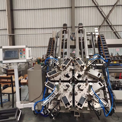 Γωνιακή μηχανή πτύχωσης Cnc 7,5 kw για γωνιακή πτύχωση προφίλ παραθύρων και πόρτας από αλουμίνιο