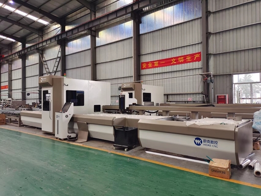 6500mm CNC Αλουμινίου Επεξεργασία Κέντρο Κόψιμο για 45 90 βαθμούς παράθυρο πόρτα και κουρτίνα τοίχος μηχανή